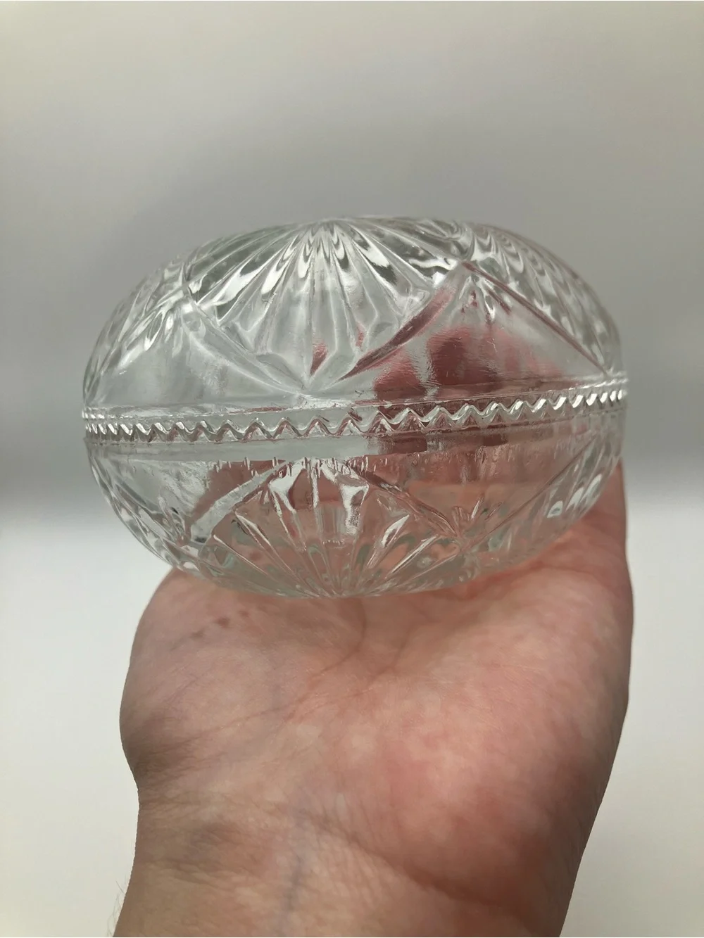 Crystal Glass Trinket Dish - Clear